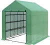Outsunny polyetylénový skleník walk-in s 8 policemi Skleník Náhled obrázku produktu 6