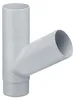 INEFA Abzweiger Fallrohr 60 Grad, PVC DN85/85 Grau Zubehör Produktbild-Vorschau 1
