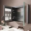 Sonni Doppeltüriger Spiegelschrank aus Eisen 50 x 65 x 13,3 Produktbild-Vorschau 3