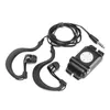 A black MP3 player with waterproof headphones is laid out on a white background. Náhľad obrázku produktu