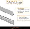 3x Kederschiene wohnwagen Aluminium Set 100 cm für 7–9 mm Produktbild-Vorschau 3