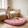 Bodenkissen 100 × 100 cm aus Flanell, weich, Fanform, Rosa Produktbild-Vorschau 6