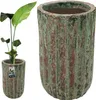 KOTARBAU® Blumenkübel hoch Outdoor & Indoor Keramik Grün Produktbild-Vorschau 1