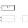 IDEAL STANDARD T4576Y6 WT-Unterschrank Conca 2 Auszüge Produktbild-Vorschau 5