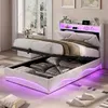 Cama tapizada ProximaX de 90x200 cm, color beige, con Vista previa de la imagen del producto 11