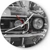 Wanduhr - Rund - Glasuhr - Ford Mustang Mach - 30x30cm - Produktbild-Vorschau 1