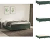 vidaXL Boxspringbett Dunkelgrün 160x200 cm Samt -  Betten & Produktbild-Vorschau 1