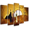 5-teiliges leinwandbild afrika frauen landschaft 150x100 cm Produktbild-Vorschau 1