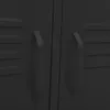 Close-up of two handles on dark gray cabinet doors. Anteprima dell’immagine prodotto