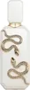 A white perfume bottle with gold snake embellishments. Anteprima dell’immagine prodotto