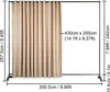 Parete divisoria per tende VEVOR 300,5 x 257,5 cm, set di Anteprima dell’immagine prodotto 8
