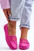 Damen Modische Wildleder Mokassins Rosa Rabell 37 Produktbild-Vorschau 2