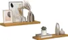 vidaXL Wandregal 2 stk. Beige 80 x 23,5 x 3,8 cm Produktbild-Vorschau 3