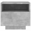vidaXL Comodino con luci a LED Grigio cemento 40x39x37 cm Anteprima dell’immagine prodotto 7