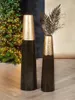 Gilde Vase, groß, konisch, "Macchia", Keramik, braun, VE 1, Produktbild-Vorschau 2