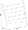 Scaffale per bambini 'Hornnes' con 4 scomparti 60 x 62 x 28 Anteprima dell’immagine prodotto 4