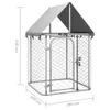 vidaXL Cuccia per cani da esterno con tetto 100x100x150 cm Anteprima dell’immagine prodotto 11