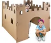 Kinder Spielhaus Burg Spielburg Pappe Bastelkarton Haus Produktbild-Vorschau 2