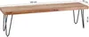 Panca Wohnling in legno massiccio di acacia 160 x 40 x 45 Anteprima dell’immagine prodotto 2