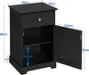 Yaheetech Lot de 2 tables de nuit avec tiroir et armoire, Voir les images du produit 3