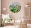 Italienischer Leinwand Rundes Bild - Mont Sainte-Victoire Produktbild-Vorschau 2