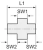 Riegler Lösb. Doppelgewindenippel, G 1/8 i., SW1 29, SW2 Produktbild-Vorschau 2