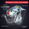 A transparent cutaway view of a kitchen mixer, highlighting its internal components and technological features. Produktbild-Vorschau