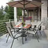 Table de jardin en verre 120x70 cm, pour terrasse et Voir les images du produit 9