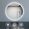 Rund Badspiegel mit Beleuchtung 80cm Badezimmerspiegel Produktbild-Vorschau 1