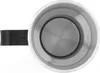 Top-down view of the interior of a stainless steel travel kettle with a black handle visible on the left. Anteprima dell’immagine prodotto