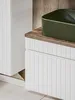 Mobile Bagno Sotto Lavabo 100 Cm Bianco Opaco Scanalato 1 Anteprima dell’immagine prodotto 4