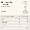 Marketing image showing product benefits and nutritional information. Produktbild-Vorschau