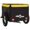 vidaXL Fahrradanhänger Schwarz und Gelb 30 kg Eisen Produktbild-Vorschau 9
