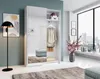 Garderobenschrank - Weiß matt - 125 x 195 cm - mit Spiegel Produktbild-Vorschau 2