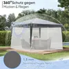 Sekey Moskitonetz für Pavillon 3x3 m – Insektenschutz mit Produktbild-Vorschau 9
