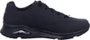 A side view of a black Skechers sneaker. Voir les images du produit