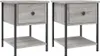 vidaXL Tables de nuit 2 pcs. Gris Sonoma 34x35,5x45 cm Bois Voir les images du produit 2