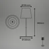 Tischlampe Akku Tischleuchte Kabellos Touch buntes RGB+W Produktbild-Vorschau 9