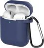 Pouzdro pro Airpods 2 / 1 + přívěsek na klíče Blue Náhled obrázku produktu 2