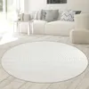 Runder waschbarer Teppich | In- & Outdoor | in cream Größe Produktbild-Vorschau 2