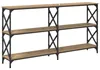 vidaXL Konzolový stolík Artisan dub 156 x 28 x 80,5 cm Náhľad obrázku produktu 2