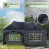 VOUNOT® Tente pliante 3 x 6 m, imperméable, avec 6 parois Voir les images du produit 5