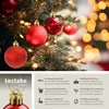 tectake® Weihnachtskugeln 86-er Set in Rot, inklusive Produktbild-Vorschau 2