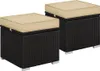 Yaheetech 2er Set Rattan Hocker Gartenhocker mit Produktbild-Vorschau 1