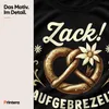 Camiseta para hombre, diseño  , con motivos de pretzels, Vista previa de la imagen del producto 4