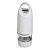 A white electric pepper grinder with a clear bottom compartment, shown against a white background. Náhľad obrázku produktu
