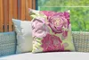 MuchoWow® Outdoor Kissen - Rosen - Rosa - Muster - 60x60 cm Produktbild-Vorschau 3