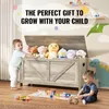 SucceBuy Cassapanca portagiochi in legno per bambini, Anteprima dell’immagine prodotto 6
