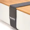 4x Kunststoff Lunchbox 1200 ml mit Holz Deckel 19,5 x 11,5 Produktbild-Vorschau 5