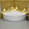 ECOLAM Badewanne Eckbadewanne DINA 140x140 cm + Schürze Produktbild-Vorschau 11